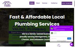 Valdel Plumbing website