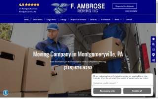 F. Ambrose Moving Inc website