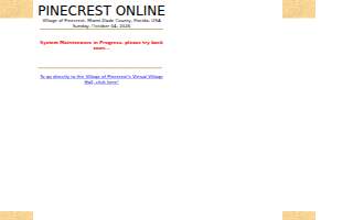 Pinecrest Services website