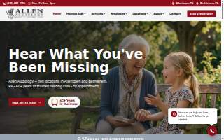 Allen Audiology LLC website