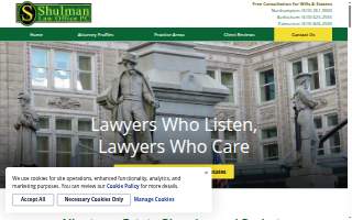 Shulman Law Office PC website