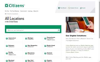 Citizens Bank of Oil City website