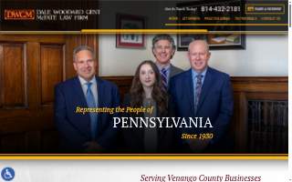 Dale Woodard Gent McFate Law Firm website