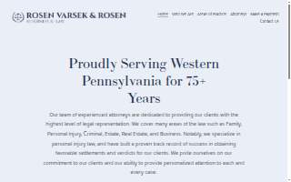 Rosen, Varsek & Rosen website