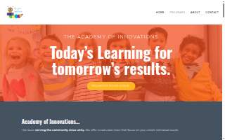 Academy of Innovations website