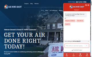 Air Done Right website