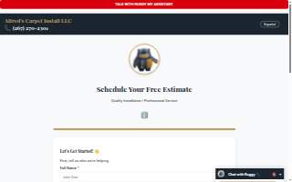 Alfreds Carpet Install LLC website