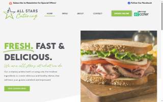 All Stars Catering website
