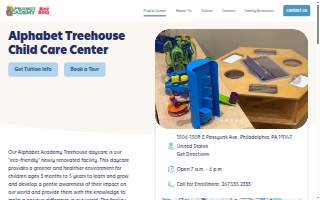 Alphabet Treehouse Child Care Center website