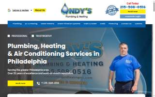 Andy's Plumbing & Heating, Inc. website