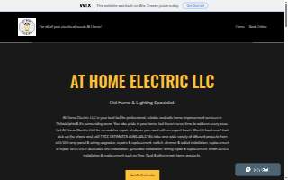 At Home Electric website