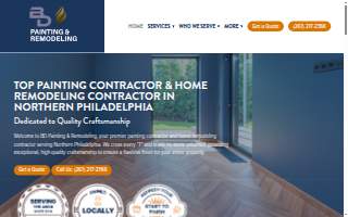 BD Painting & Remodeling website