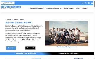 Big Joe's Roofing website