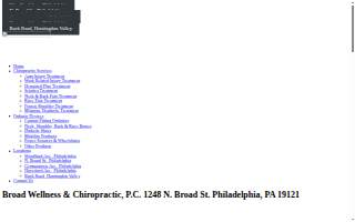 Broad Wellness & Chiropractic, P.C. website