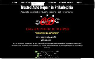 Cals Diagnostic Auto Repair website