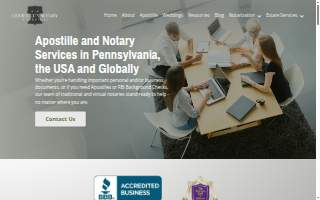 Center City Notary & Apostille Co. website