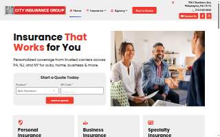 City Insurance Group website
