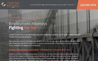 Console Mattiacci Law website