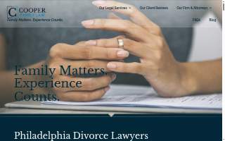 Cooper Family Law, LLC website