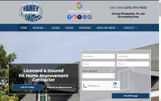 Fahey Roofing Siding Doors Windows Inc website