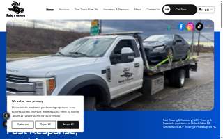 Fast Towing and Recovery website