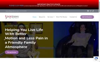 Goodman Family Chiropractic website