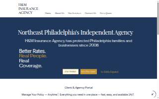 H&M Insurance Agency website