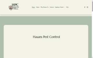 Hasans Pest Control in Philadelphia website