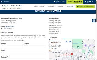 HealthBridge Multispecialty Group - Juniata Park website