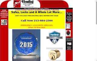 Houdini Lock & Safe website