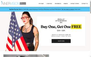 InnerVision Fine Eyewear website