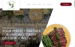 Joshua’s Catering website