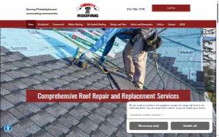 Liberty Roofing Inc. website