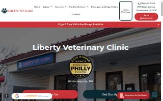 Liberty Veterinary Clinic website