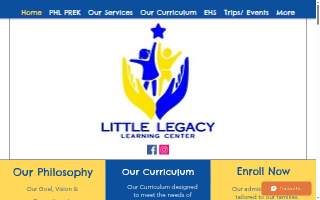 Little Legacy Learning Center, LLC website