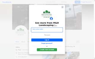 M&D Landscaping website