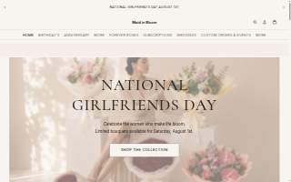 Maid in Bloom website