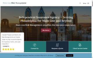 Main Line Risk Management website