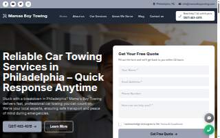Mama’s Boy Towing website