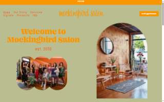 Mockingbird Salon website