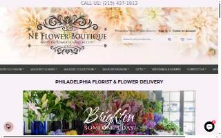 NE Flower Boutique website