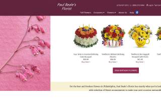 Paul Beale's Flowers website