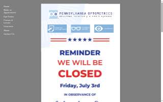 Pennsylvania Optometrics website