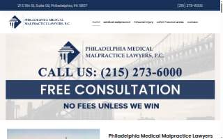 Philadelphia Medical Malpractice Lawyers P.C. website