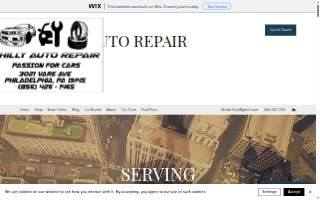 Philly Auto Repair website