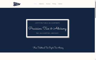 Precision Tax & Advisory website