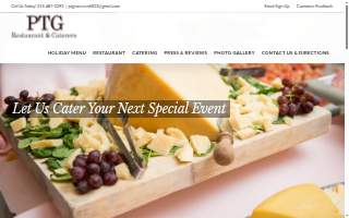 PTG Restaurant & Caterers website