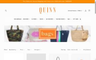 Quinn's Flower Shop website