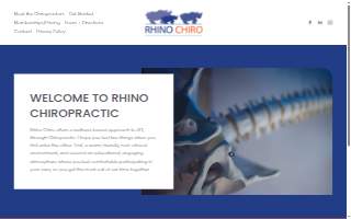 Rhino Chiropractic Center website