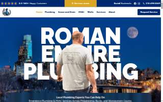 Roman Empire Plumbing, Heating & Cooling website